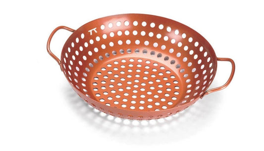 Fox Run Outset Round Grill Wok Copper Non-Stick