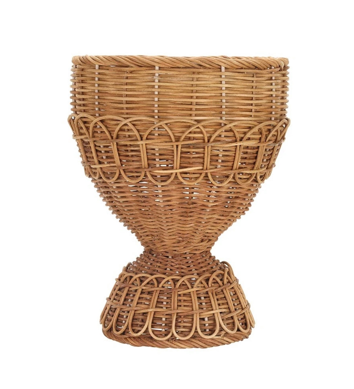 Santa Barbara Rattan Pedestal Basket Medium