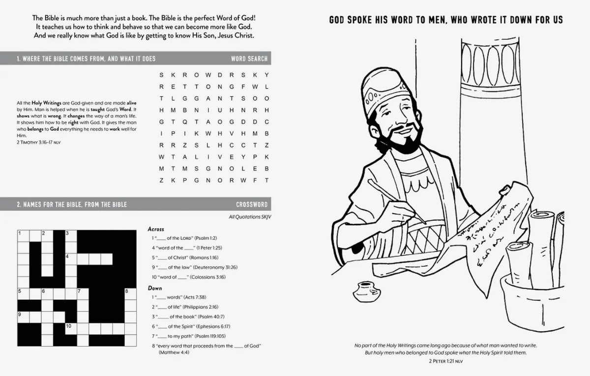 Know Your Bible Activity Book for Kids