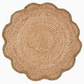 Sage Natural Scalloped Placemat