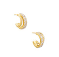 Kendra Scott Livy Huggie Earrings: Gold