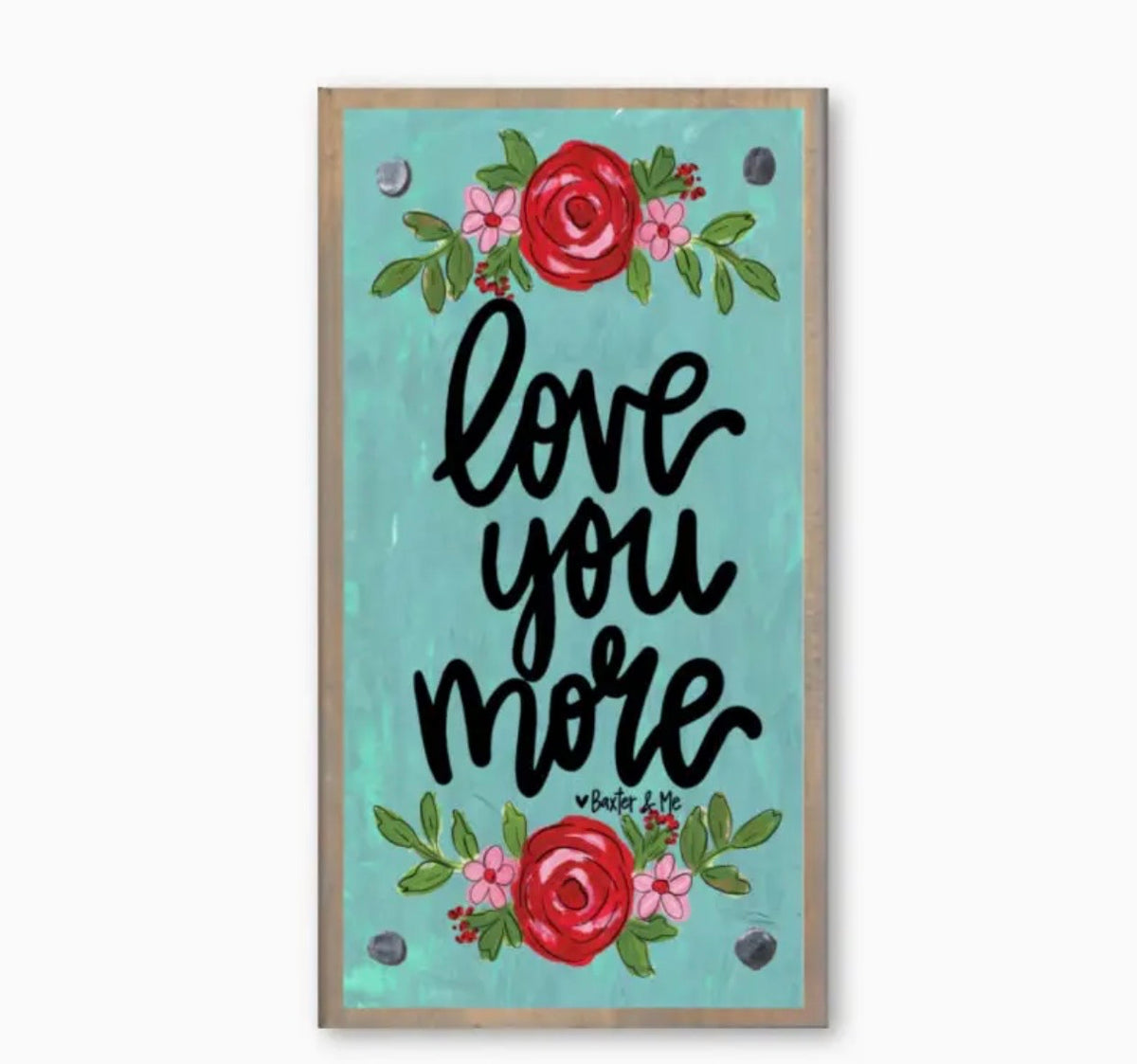 Love You More Driftwood Happy Block