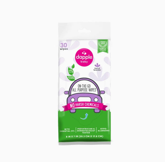 Earth Mama Dapple On The Go Wipes Lavender 30ct