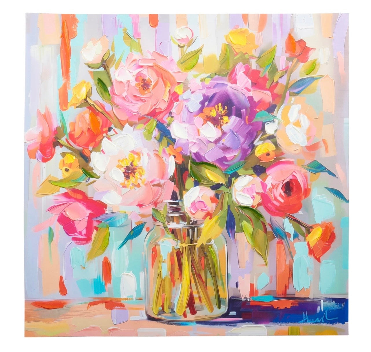 Raz 31.5” Large Floral Wall Art