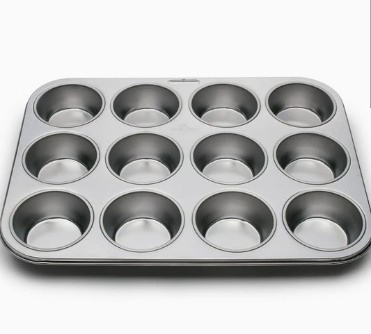 Fox Run Stainless Steel 12 Cup Muffin Pan 10.5”x13.75”
