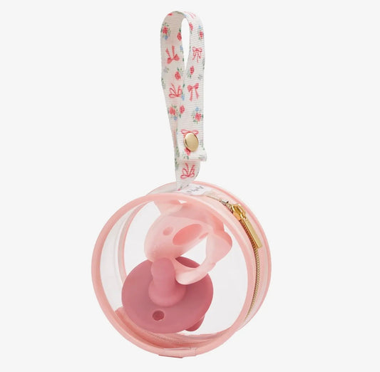 Itzy Ritzy Paci Case - Ribbons & Roses