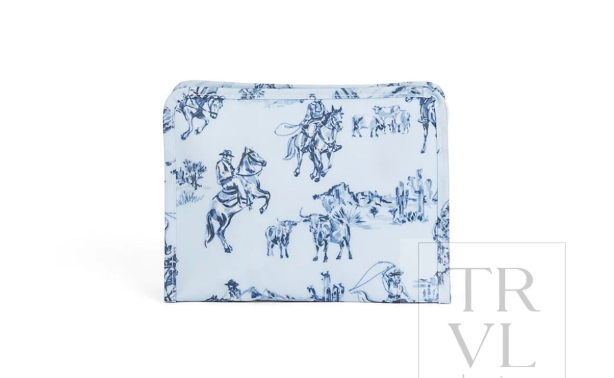 TRVL Design Roadie Medium Zip Pouch - Cowboy Toile