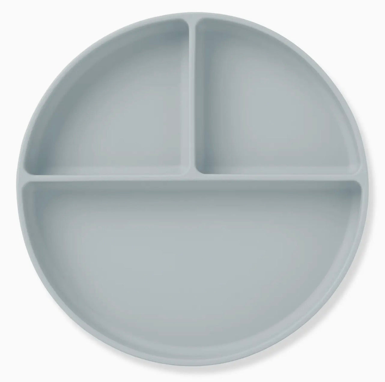 Ali+Oli Baby Plate with Suction and Divided Portions Blue