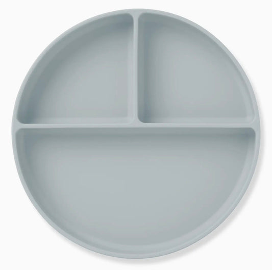 Ali+Oli Baby Plate with Suction and Divided Portions Blue