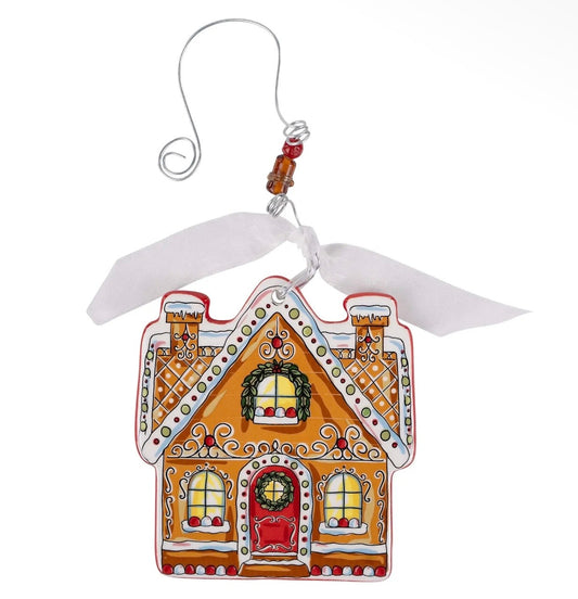 Glory Haus Gingerbread House Flat Ornament