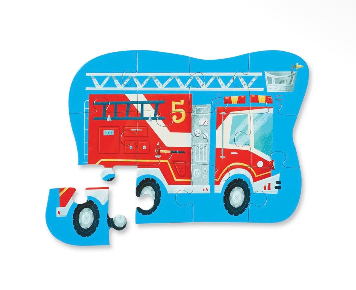 12 Piece Shaped Box Puzzle - Fire Truck