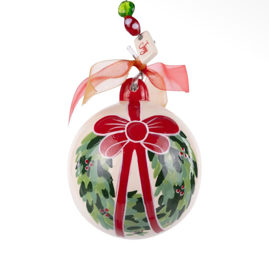 Glory Haus Red Bow Wreath Ornament