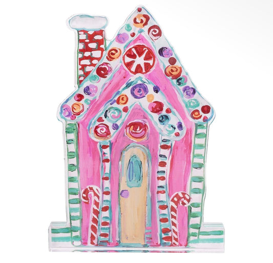 Glory Haus Pink Gingerbread House Acrylic Stand