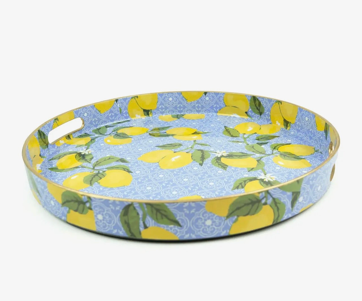 Lemon Round Tray