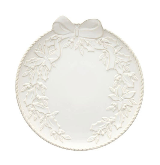 Santa Barbara Ceramic Wreath Platter 13”
