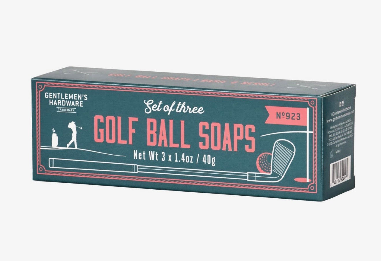 Gentleman’s Hardware 3x Golf Ball Soaps - Basil & Neroli