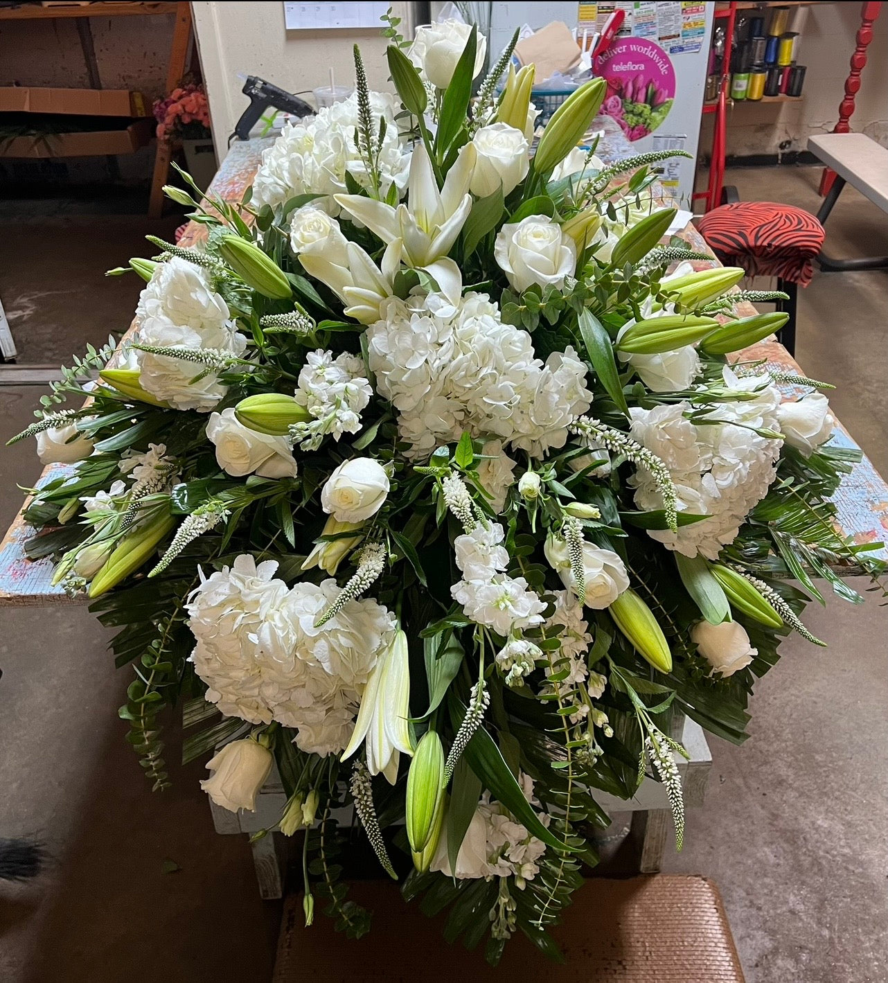 Mixed White Casket Piece - Call to Order