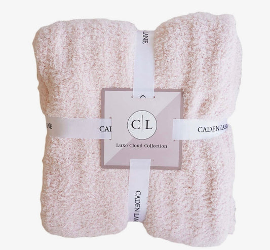 Caden Lane Luxe Throw Blanket 72x48 - Rose
