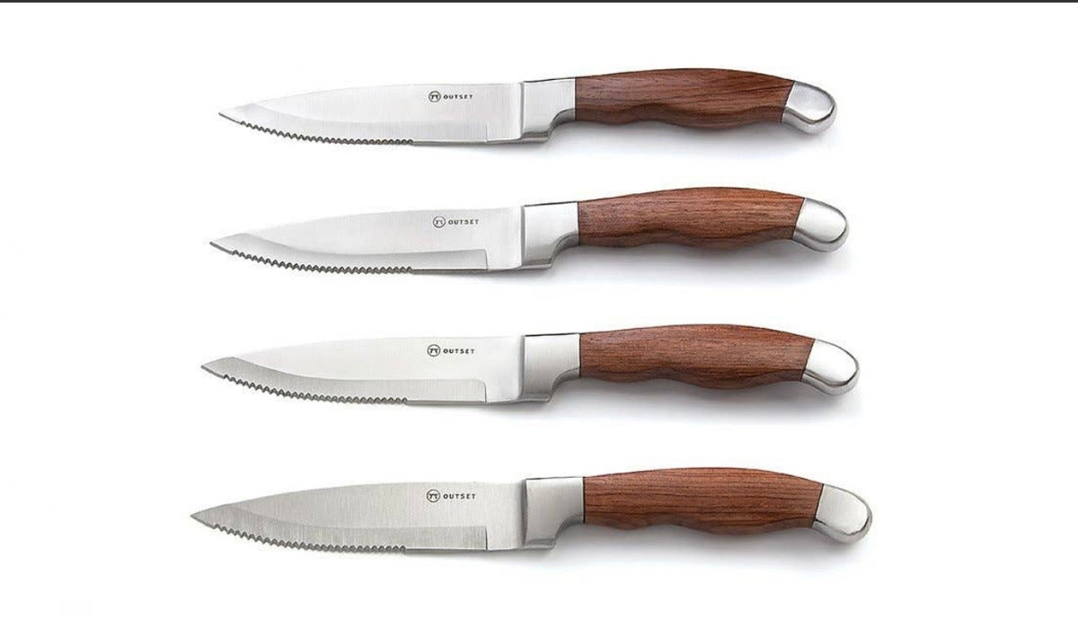 Fox Run Outset Stainless Steel Jackson Steakhouse Knife Set of 4