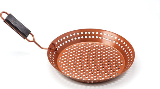 Fox Run Outset Grill Skillet With Removable Handle Copper 12”