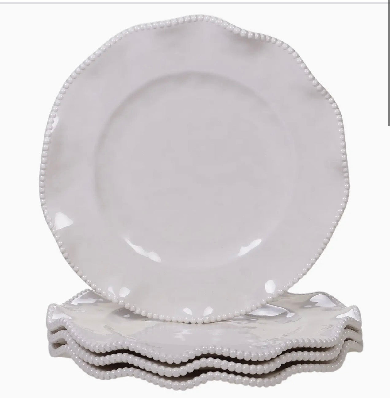 Certified Perlette Cream Melamine Salad Plate