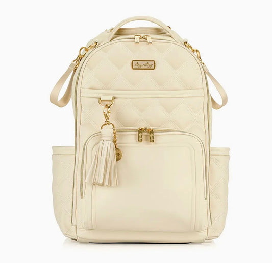 Itzy Ritzy Boss Plus Diaper Bag Backpack Milk & Honey