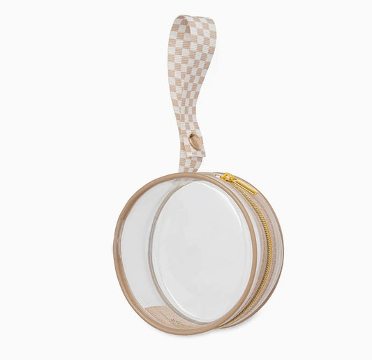 Itzy Ritzy Clean & Clear Paci Pod Toast Checkerboard