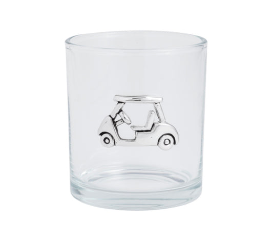 Mud Pie Golf Cart Icon DOF Glass