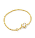 Kendra Scott Ari Heart Stretch Bracelet: Gold Ivory