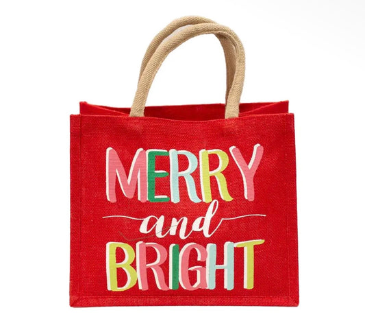 The Royal Standard Merry & Bright Gift Tote Red/Multi