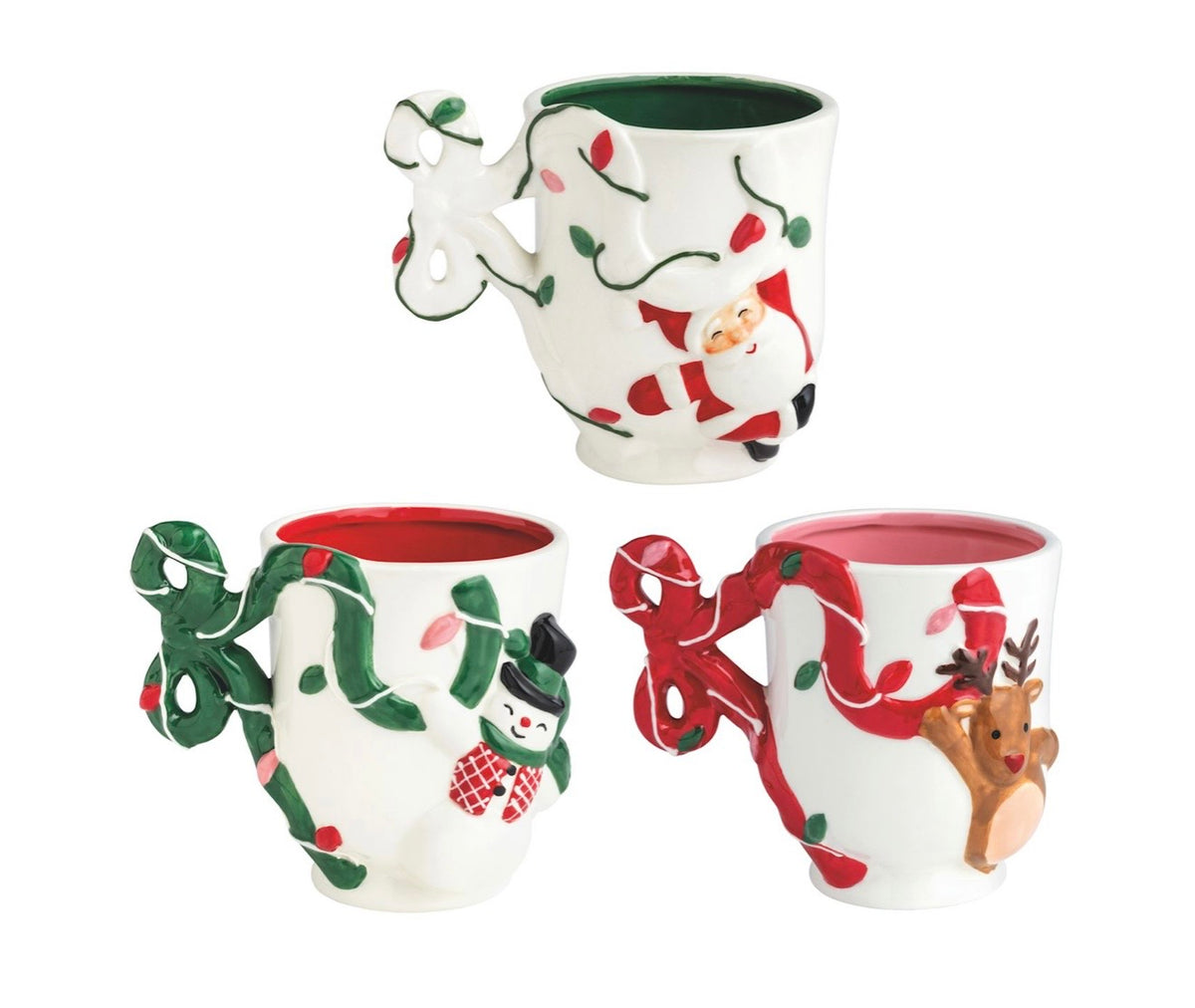 Mud Pie Snowman Xmas Character Mug