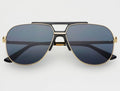 Freyers Logan Acetate Aviator Unisex sunglasses - Black/Gray