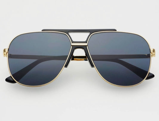 Freyers Logan Acetate Aviator Unisex sunglasses - Black/Gray