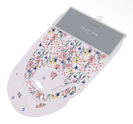New Castle Classics Wildflower Snap Bibs Set of 3