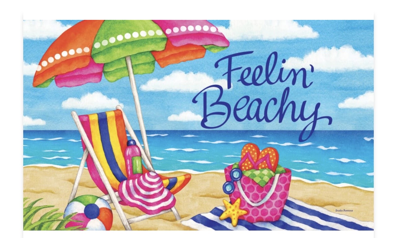 Custom Decor Feelin Beachy Mat