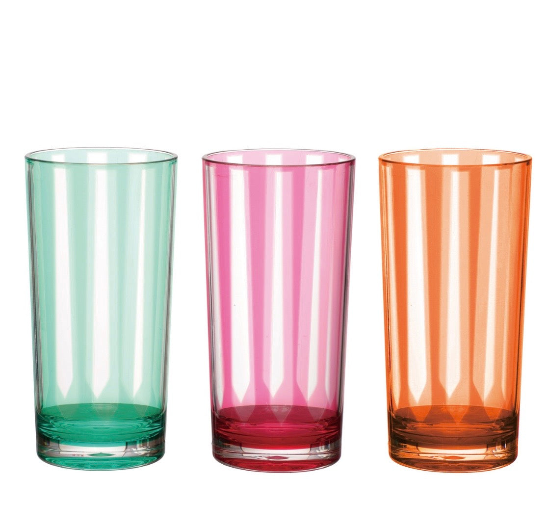 Acrylic Drinking Glass w Design