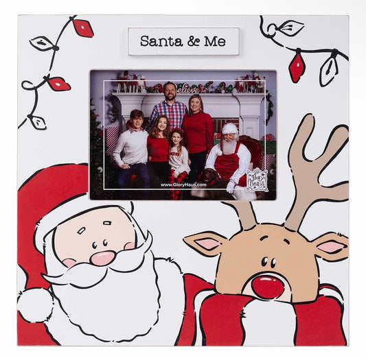 Glory Haus Santa & Reindeer Frame