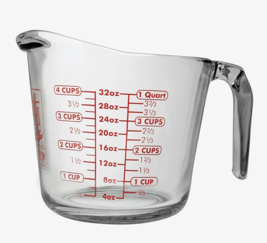 Fox Run Anchor Hocking Fire King Measuring Cup, 4 Cup