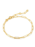 Kendra Scott Courtney Paperclip Bracelet: Gold