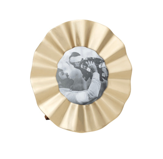 Mud Pie Round Mini Brass Frame