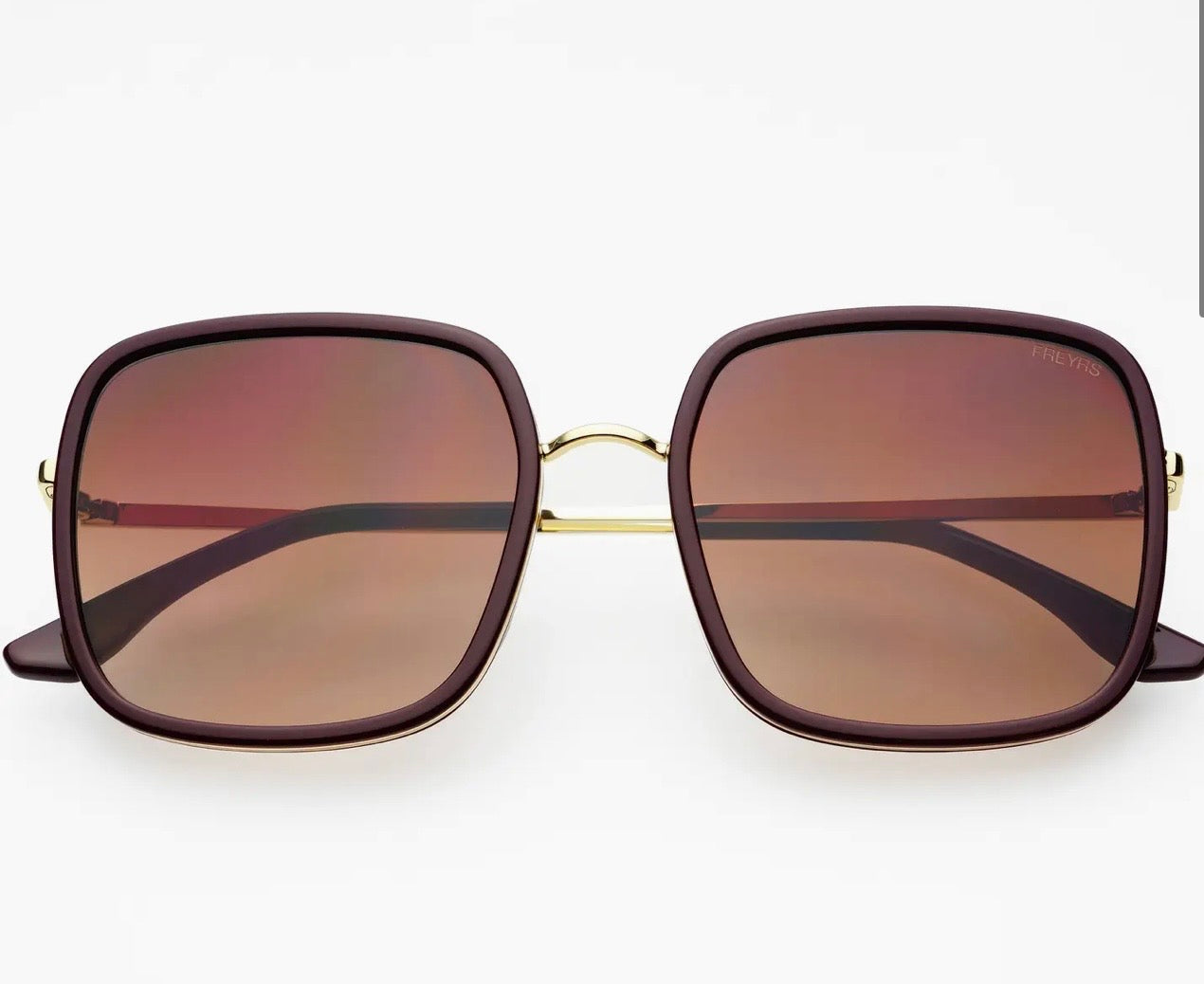 Freyers Eyewear Cosmo Acetate Women’s Square Sunglasses - Chocolate