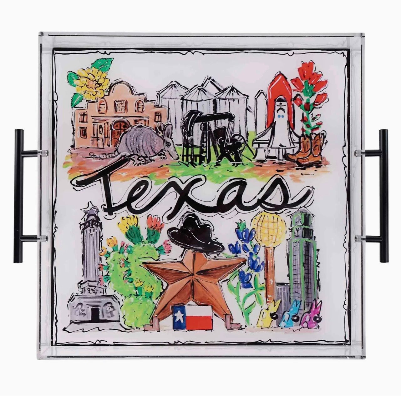 State of Texas Icon Acrylic Tray