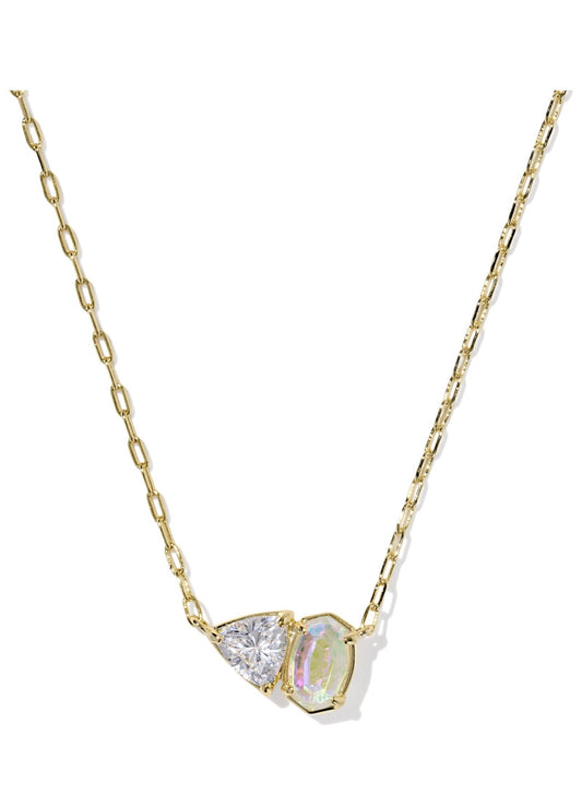 Kendra Scott Tatum Short Pendant Necklace: Gold Neutral