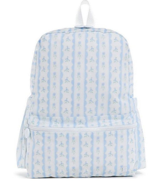 TRVL Design Backpack Ribbon Floral Blue