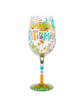 Lolita Here’s to your Retirement Hand Painted Wine Glass