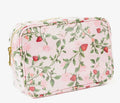 Berry Botanical Clear Coated Rectangular Cosmetic Bag