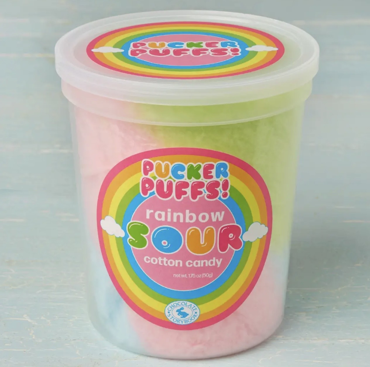 Pucker Puffs Sour Rainbow Cotton Candy