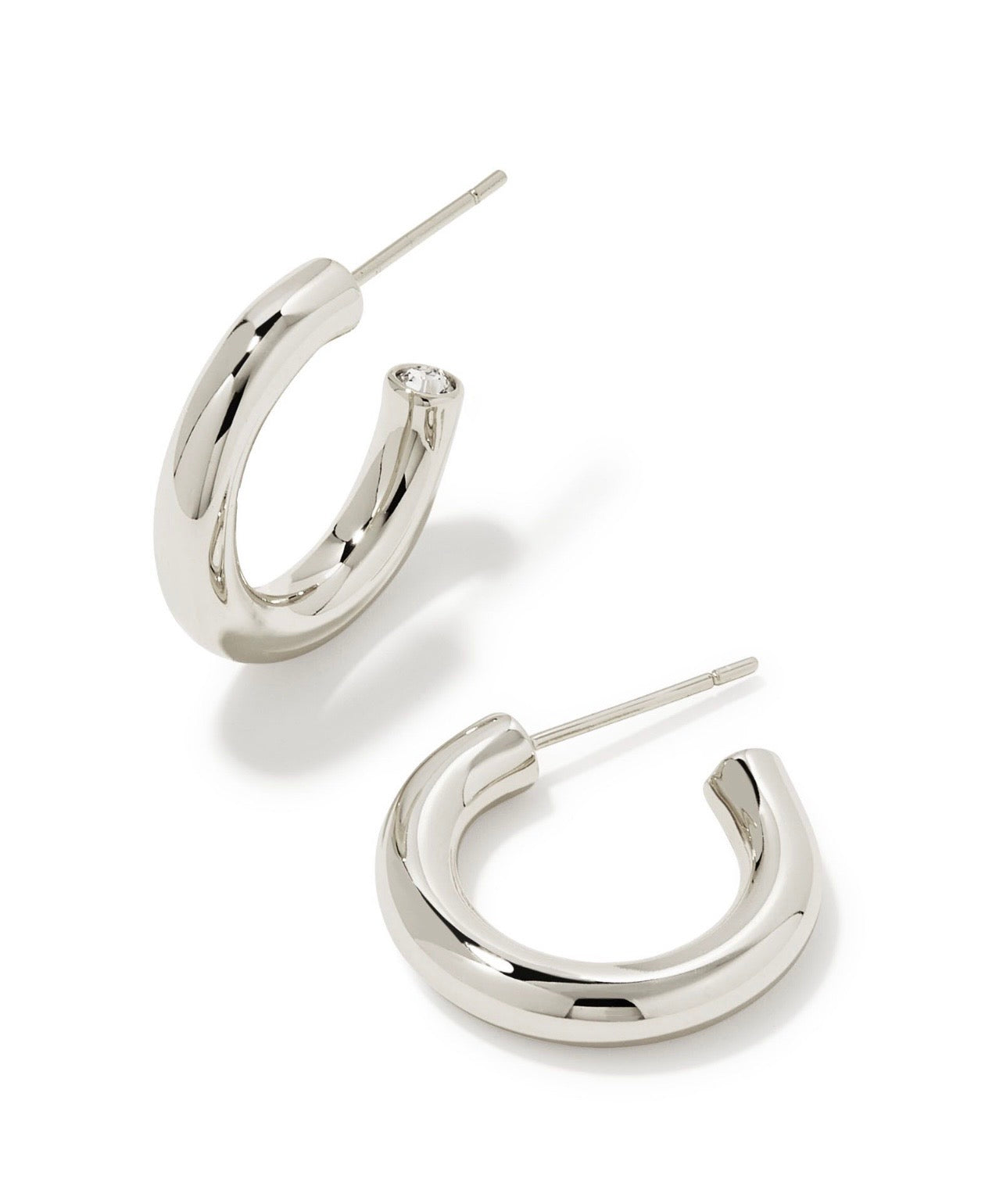 Kendra Scott Colette Huggie Earrings: Silver