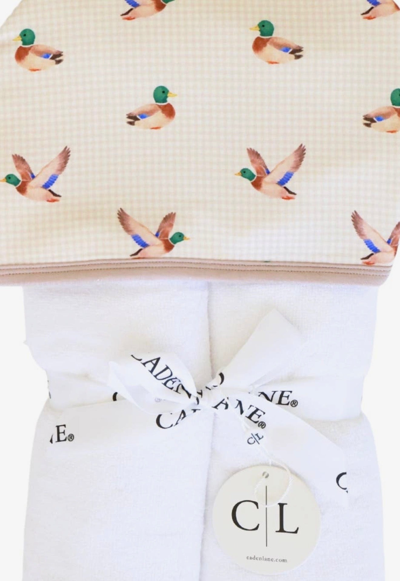 Caden Lane Baby Bamboo Hooded Towel - Little Mallard