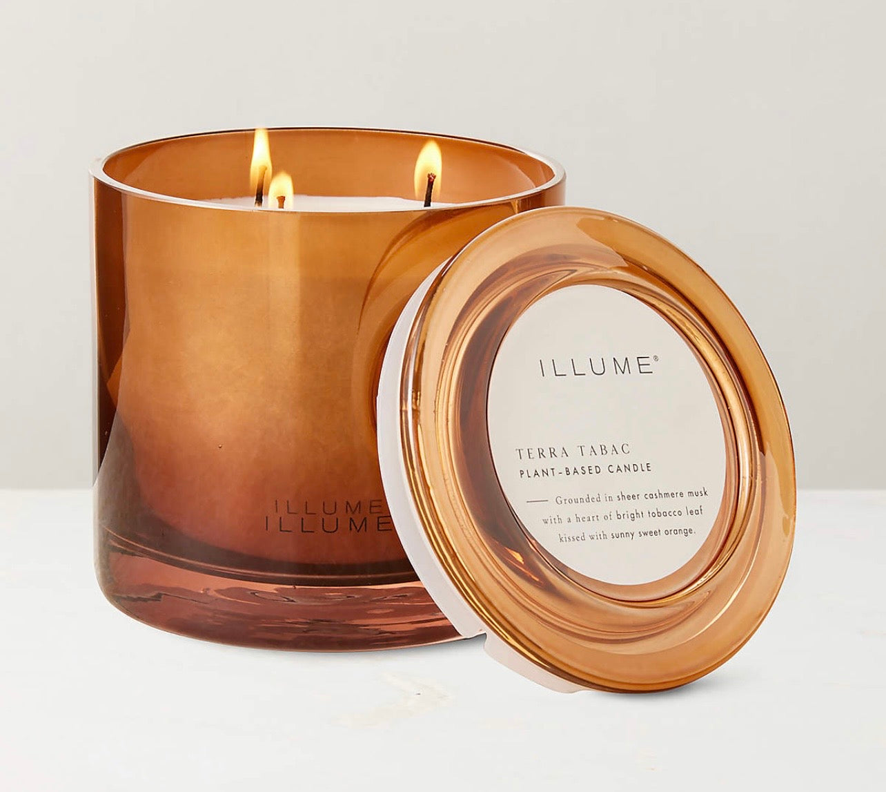 Terra Tabac Statement Glass Candle